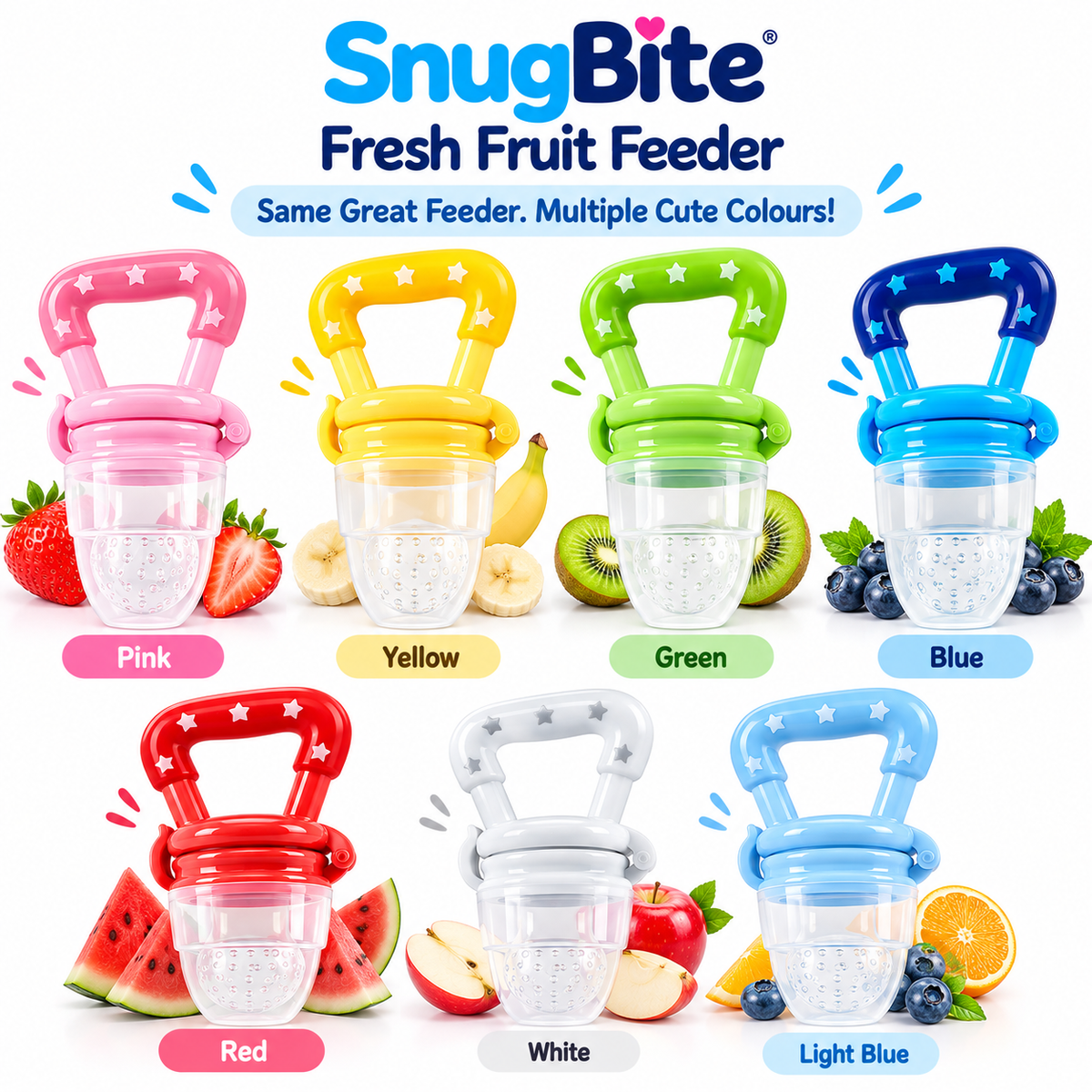 SnugBite™ Silicone Fresh Fruit Feeder