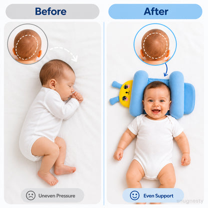 SnugNest™ Baby Head Shaping Pillow
