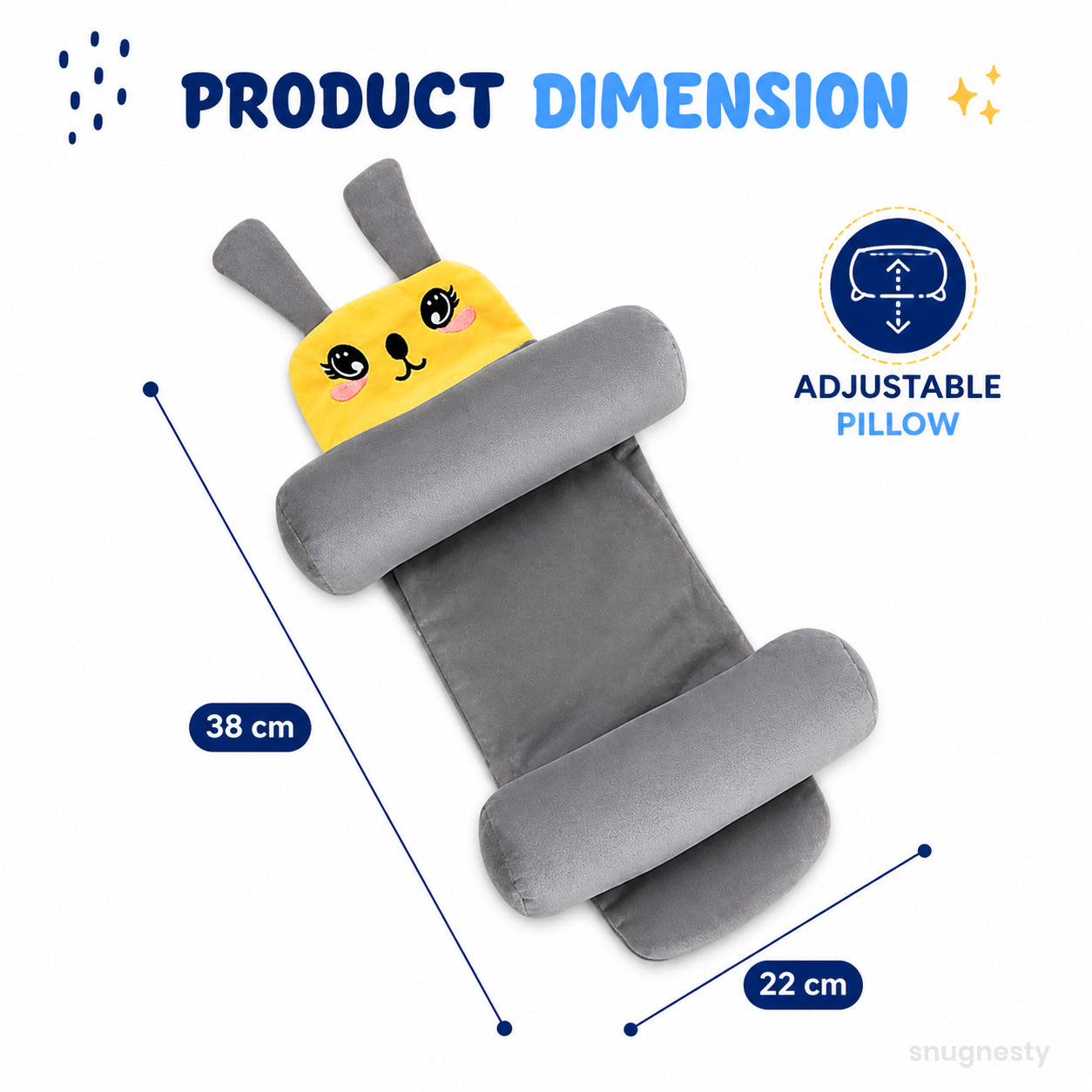 SnugNest™ Baby Head Shaping Pillow